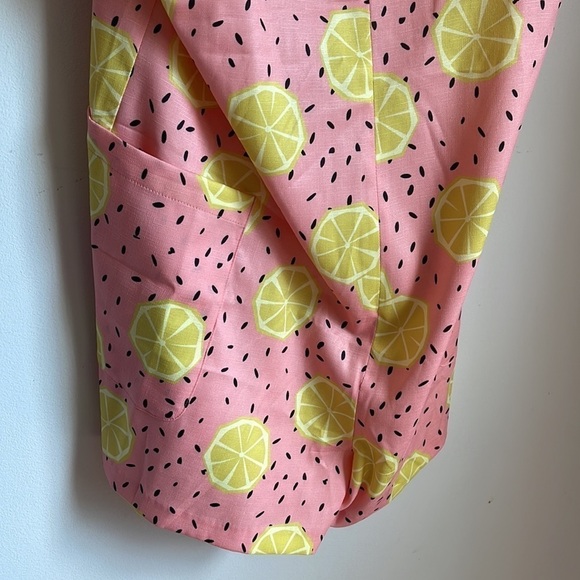 *NWT Anthropologie Hutch Lemon Shorts Overalls Romper - Picture 6 of 6